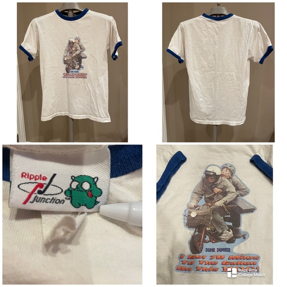 Vintage 1990s Dumb And Dumber Movie Promo Ringer T- - Picture 1 of 8